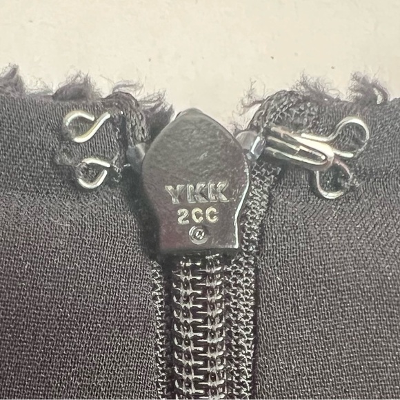 Theory Mini Dress SZ 4 BLK Lace Floral Cocktail Preppy Party Coquette Whimsygoth - Picture 10 of 12